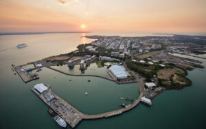 Aerial view of Darwin, Australia.