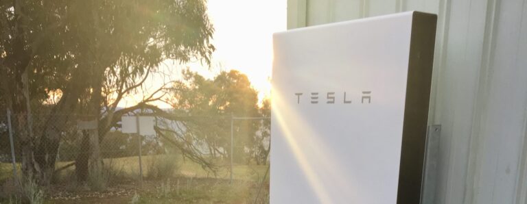 Tesla battery in rural Australia.